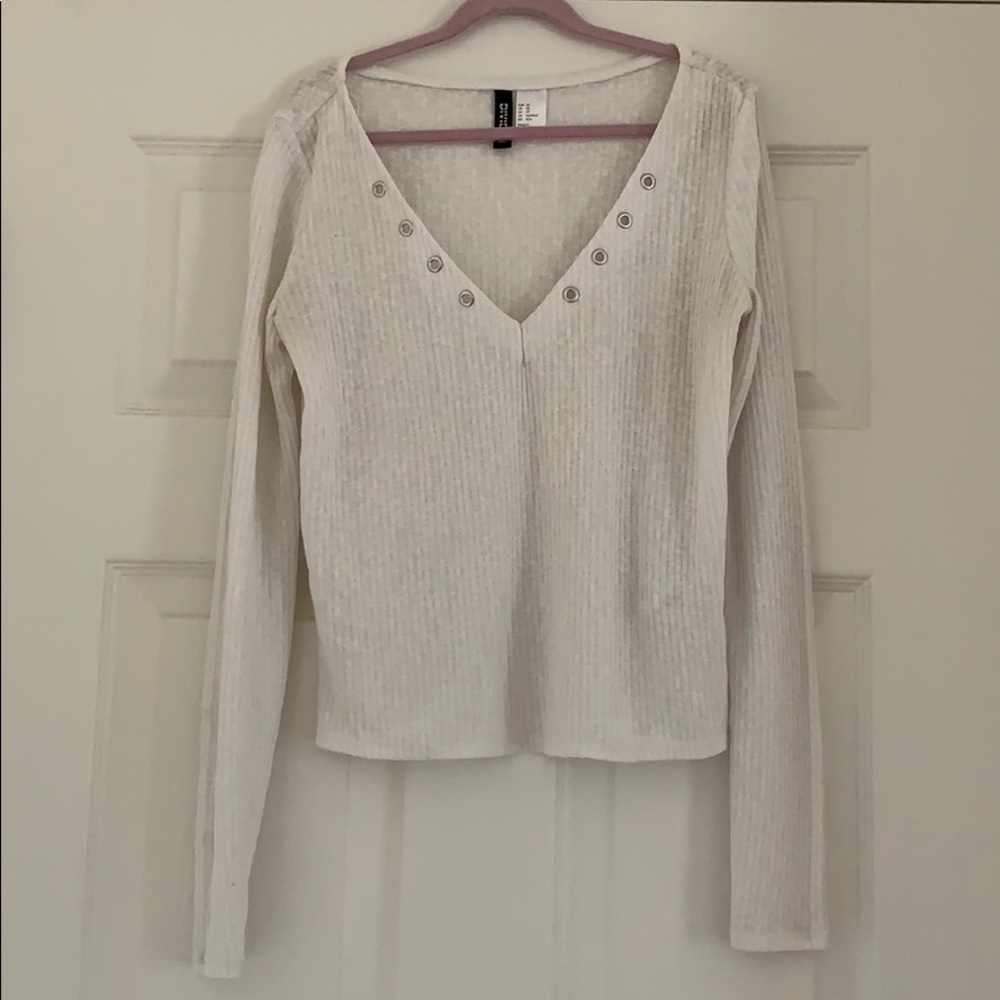 H&M White/Cream long sleeve top.